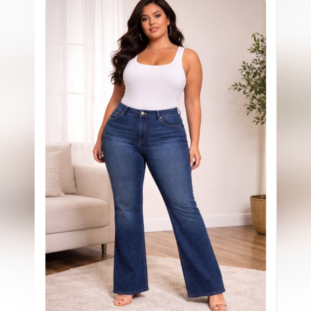 American Rag Bootcut Jeans Size 20R | Stretch Denim | Classic Blue